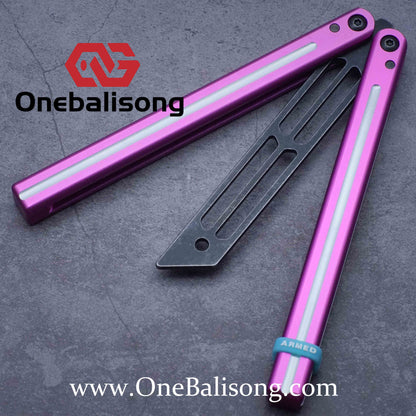 ARMED SHARK Triton V2 Balisong clone Aluminum alloy handle stainless steel blade Bushing