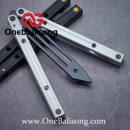 Baliplus Squidtrainer V4 Balisong Clone 7075 Aluminum Alloy Handle Stainless Steel Blade Bushing