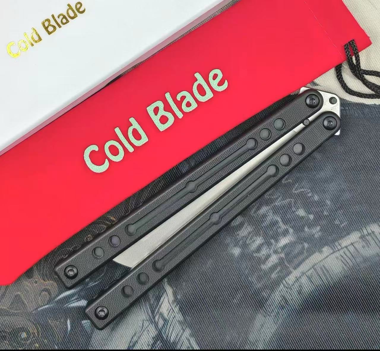 Cold Blade Nautilus V2.5 Balisong Aluminum Alloy Handle Stainless Steel Fake Blade Bushing