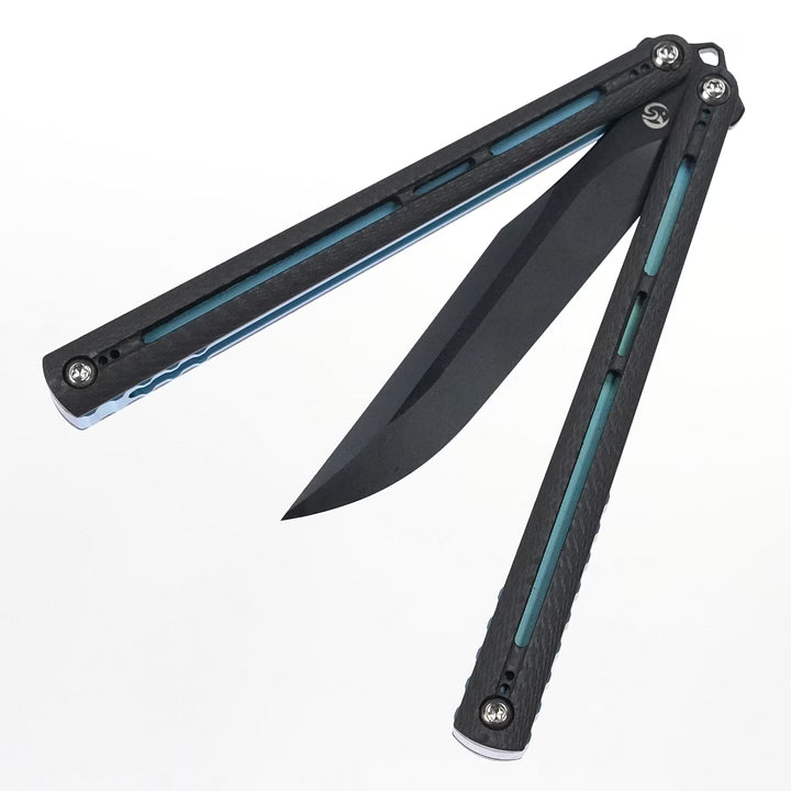 Fixedstarknife Shinyou Original Balisong TC4 Titanium Lining+G10 Patch Handle 440C Stainless Steel Blade