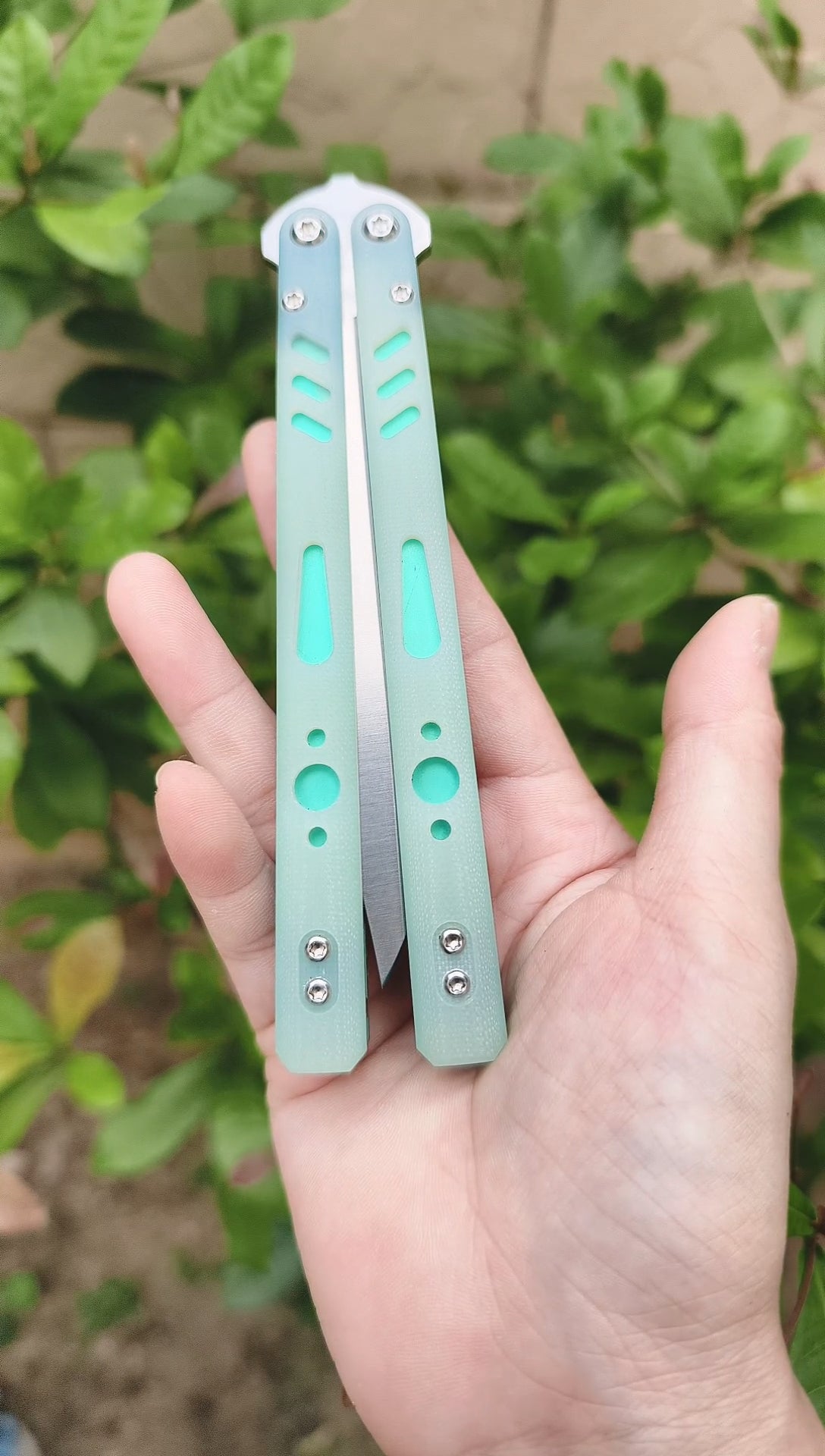 Baliplus REP Special Edition Balisong Clone G10 Patch Titanium alloy-handle stainless steel blade