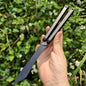 Baliplus Gaboon Balisong Clone Titanium Alloy Handle 14C28N Stainless Steel Blade Sandwich Structure