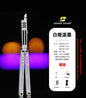 ARMED SHARK Steel Madko Balisong Clone 3cr13 Stainless Steel Handle Stainless Steel Blade Bushings
