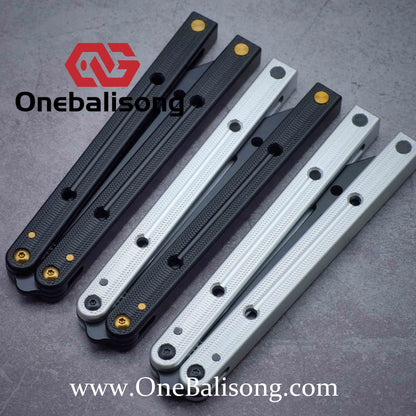 Baliplus Squidtrainer V4 Balisong Clone 7075 Aluminum Alloy Handle Stainless Steel Blade Bushing