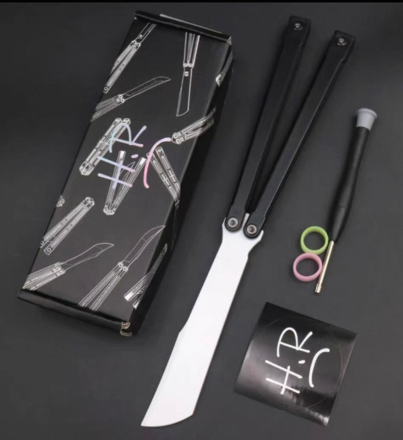 HR flood dragon Balisong Plastic Training Outdoor Safe EDC