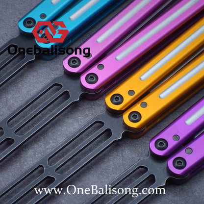 ARMED SHARK Triton V2 Balisong clone Aluminum alloy handle stainless steel blade Bushing
