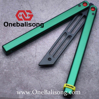 ARMED SHARK Triton V2 Balisong clone Aluminum alloy handle stainless steel blade Bushing