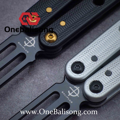 Baliplus Squidtrainer V4 Balisong Clone 7075 Aluminum Alloy Handle Stainless Steel Blade Bushing