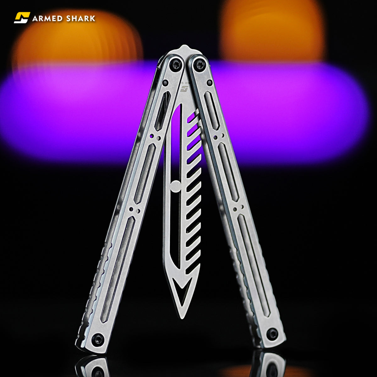 ARMED SHARK Hydro Balisong Clone 3CR13 Stainless Steel Handle Stainless Steel Blade Bushings