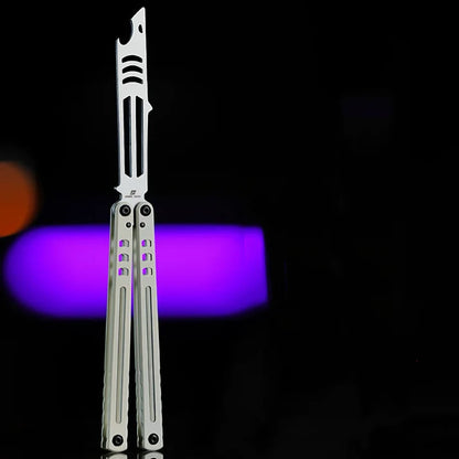 ARMED SHARK Steel Madko Balisong Clone 3cr13 Stainless Steel Handle Stainless Steel Blade Bushings