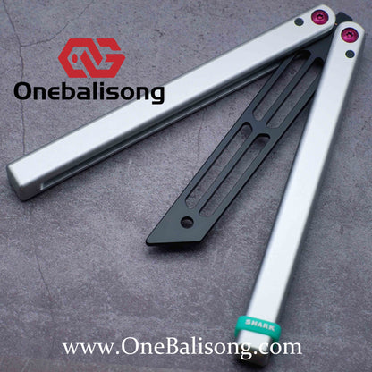 ARMED SHARK Triton V2 Balisong clone Aluminum alloy handle stainless steel blade Bushing