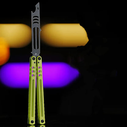ARMED SHARK Steel Madko Balisong Clone 3cr13 Stainless Steel Handle Stainless Steel Blade Bushings