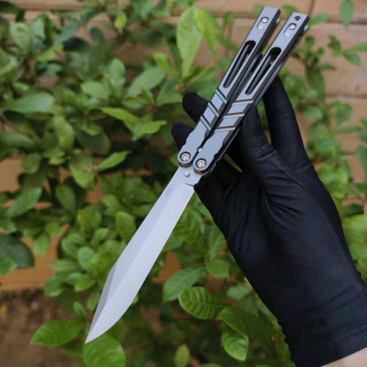 Baliplus Sandwich AB BRS chAB Balisong Clone TC4 Titanium Alloy Handle VG10 Stainless steel Blade Bushings