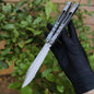Baliplus Sandwich AB BRS chAB Balisong Clone TC4 Titanium Alloy Handle VG10 Stainless steel Blade Bushings