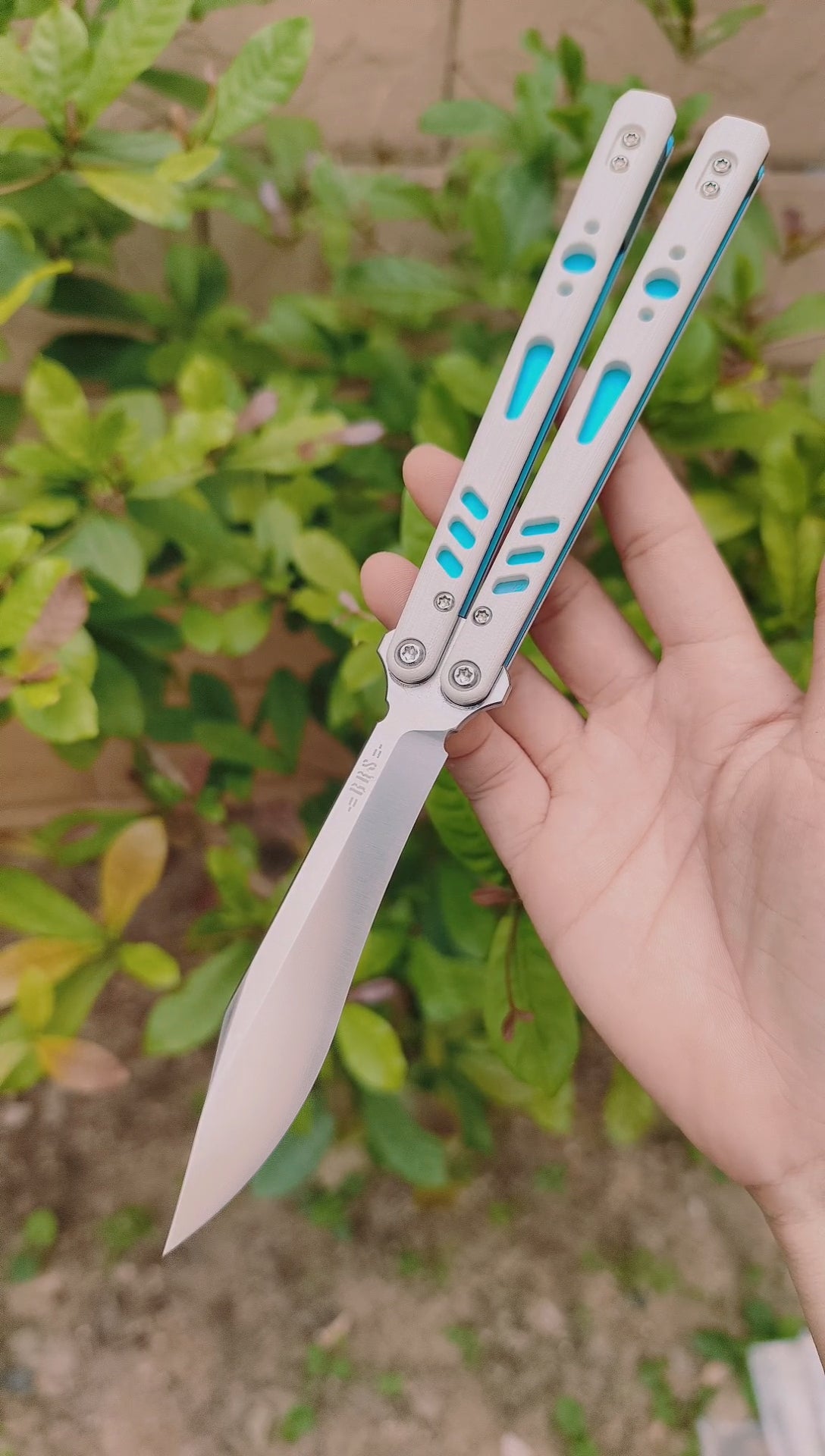 Baliplus REP Special Edition Balisong Clone G10 Patch Titanium alloy-handle stainless steel blade