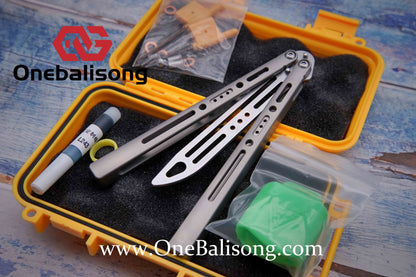 ARMED SHARK sentry clone Titanium handle stainless steel blade Bushing