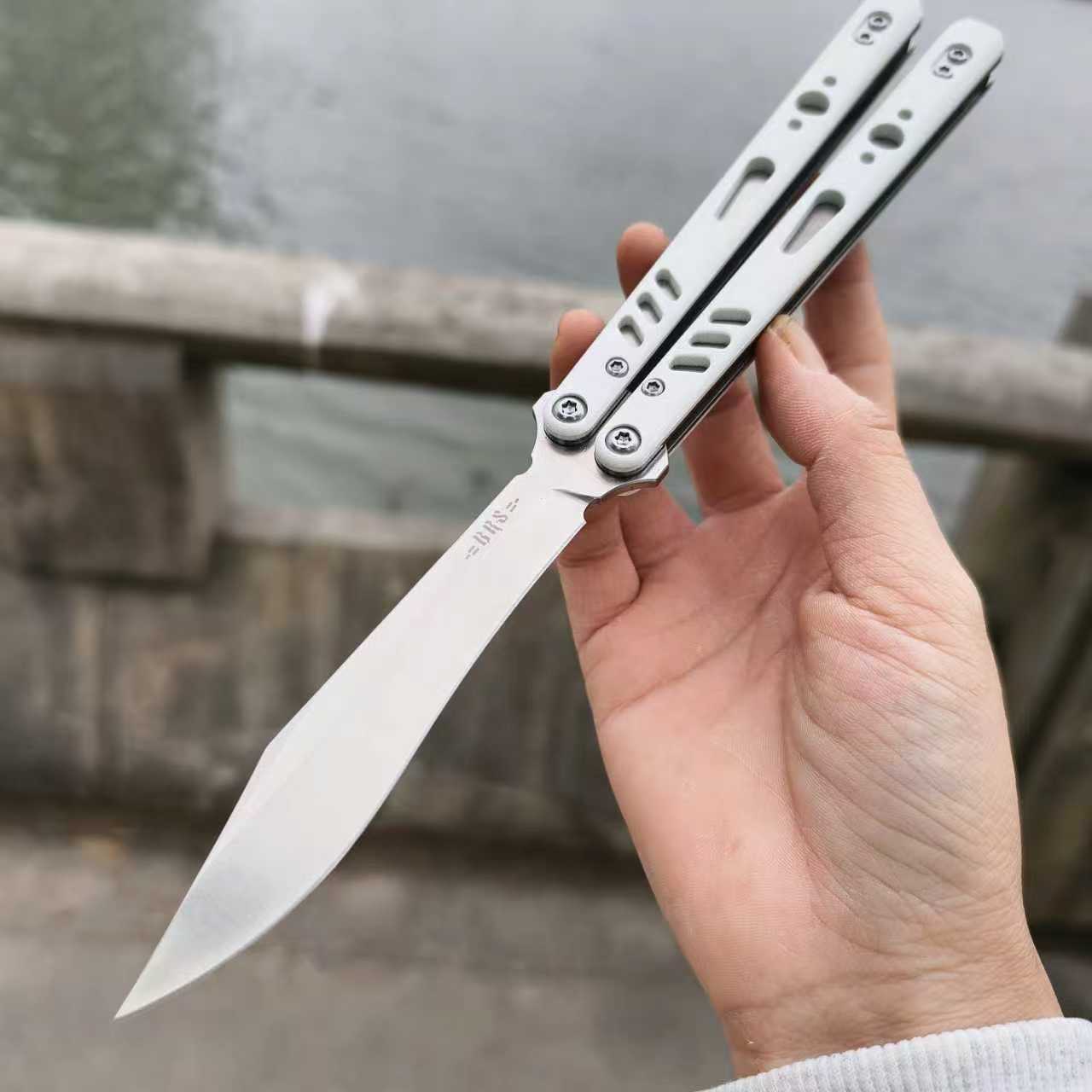 Baliplus REP Special Edition Balisong Clone G10 Patch Titanium alloy-handle stainless steel blade
