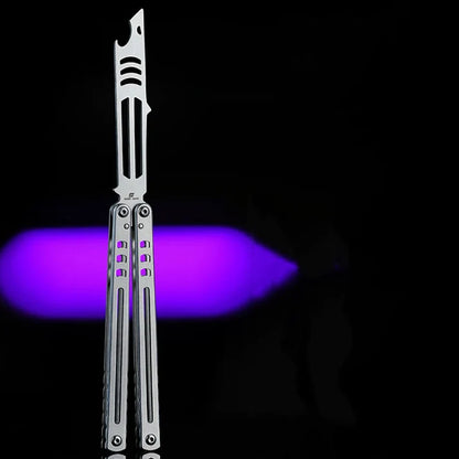 ARMED SHARK Steel Madko Balisong Clone 3cr13 Stainless Steel Handle Stainless Steel Blade Bushings
