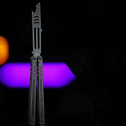 ARMED SHARK Steel Madko Balisong Clone 3cr13 Stainless Steel Handle Stainless Steel Blade Bushings