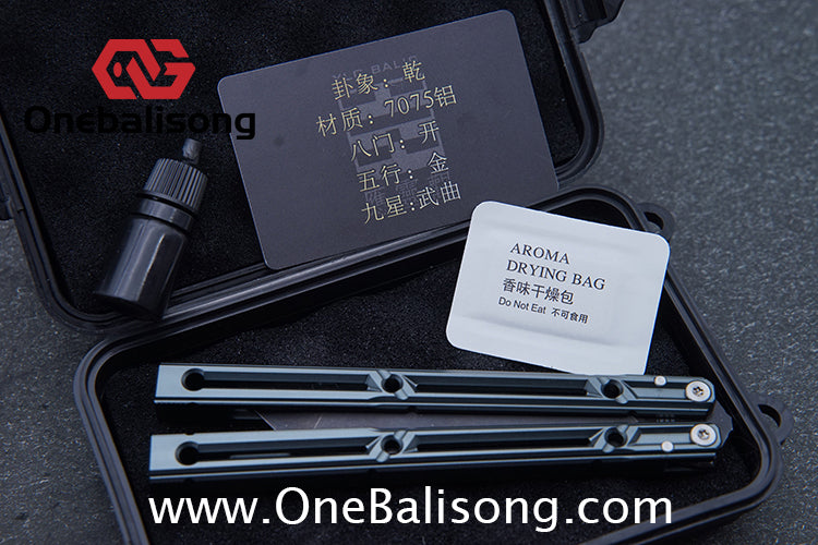 YLG Ying Lingguan Qian Original Balisong 7075 Aluminum Alloy Stainless Steel Blade Bushing