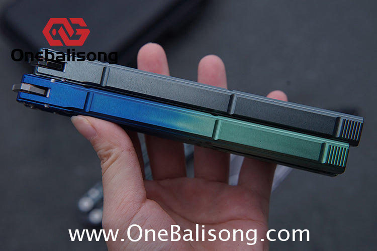 YLG Ying Lingguan Qian Original Balisong 7075 Aluminum Alloy Stainless Steel Blade Bushing