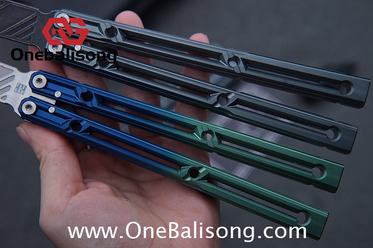 YLG Ying Lingguan Qian Original Balisong 7075 Aluminum Alloy Stainless Steel Blade Bushing