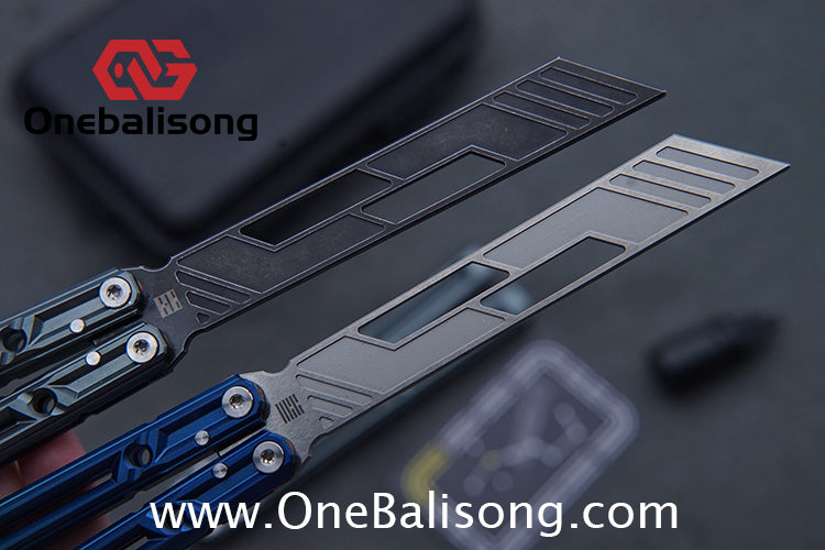 YLG Ying Lingguan Qian Original Balisong 7075 Aluminum Alloy Stainless Steel Blade Bushing