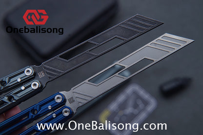 YLG Ying Lingguan Qian Original Balisong 7075 Aluminum Alloy Stainless Steel Blade Bushing