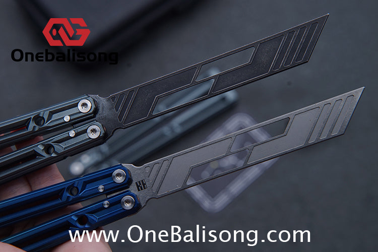 YLG Ying Lingguan Qian Original Balisong 7075 Aluminum Alloy Stainless Steel Blade Bushing