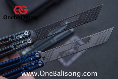 YLG Ying Lingguan Qian Original Balisong 7075 Aluminum Alloy Stainless Steel Blade Bushing