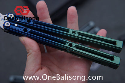 YLG Ying Lingguan Qian Original Balisong 7075 Aluminum Alloy Stainless Steel Blade Bushing