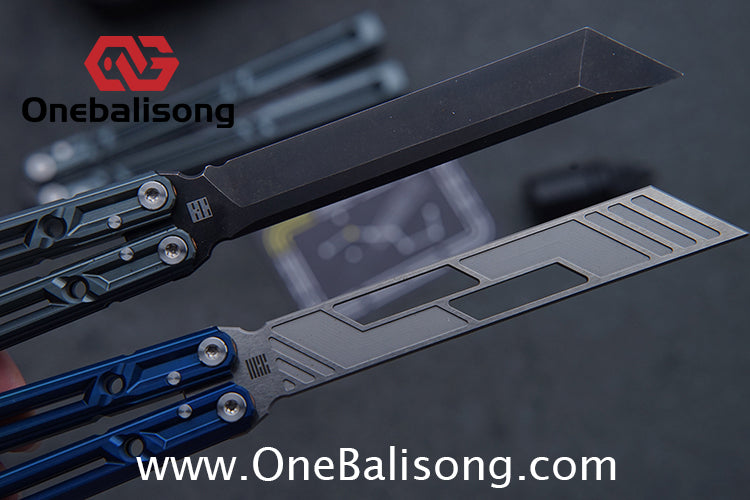 YLG Ying Lingguan Qian Original Balisong 7075 Aluminum Alloy Stainless Steel Blade Bushing