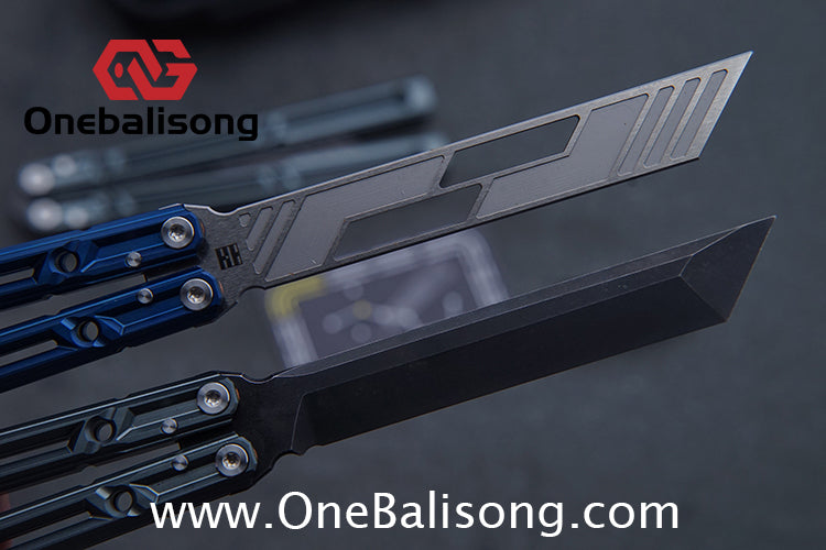 YLG Ying Lingguan Qian Original Balisong 7075 Aluminum Alloy Stainless Steel Blade Bushing