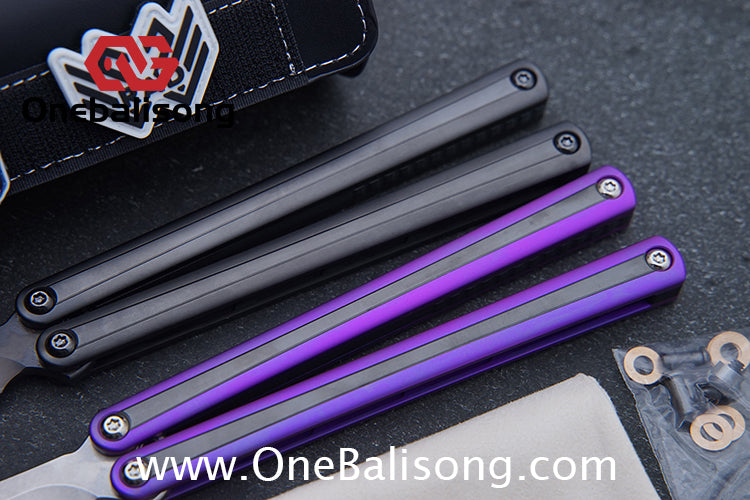 RAD Prelude Genuine Balisong Titanium-6AL-4V Handle CPM-S35VN Stainless Steel Live Blade Bushing