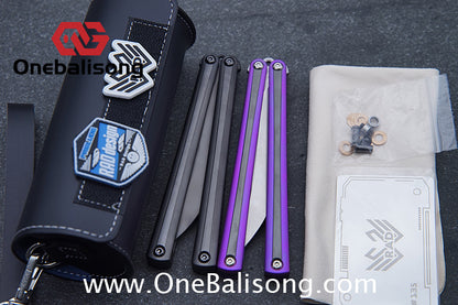 RAD Prelude Genuine Balisong Titanium-6AL-4V Handle CPM-S35VN Stainless Steel Live Blade Bushing