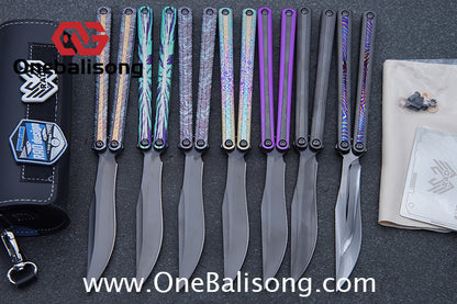 RAD Prelude Genuine Balisong Titanium-6AL-4V Handle CPM-S35VN Stainless Steel Live Blade Bushing