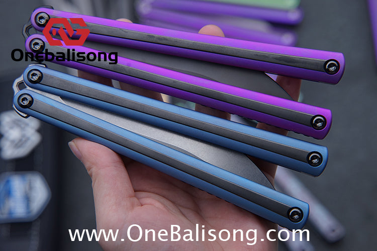 RAD Prelude Genuine Balisong Titanium-6AL-4V Handle CPM-S35VN Stainless Steel Live Blade Bushing