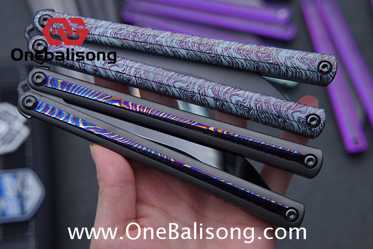 RAD Prelude Genuine Balisong Titanium-6AL-4V Handle CPM-S35VN Stainless Steel Live Blade Bushing