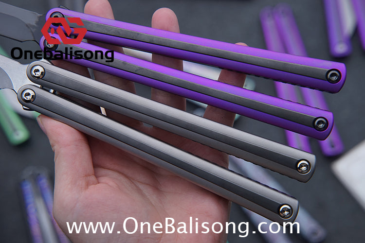 RAD Prelude Genuine Balisong Titanium-6AL-4V Handle CPM-S35VN Stainless Steel Live Blade Bushing