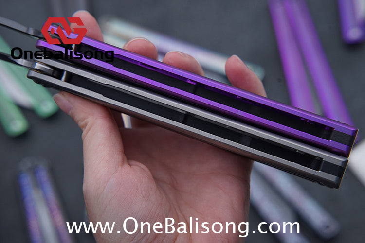 RAD Prelude Genuine Balisong Titanium-6AL-4V Handle CPM-S35VN Stainless Steel Live Blade Bushing