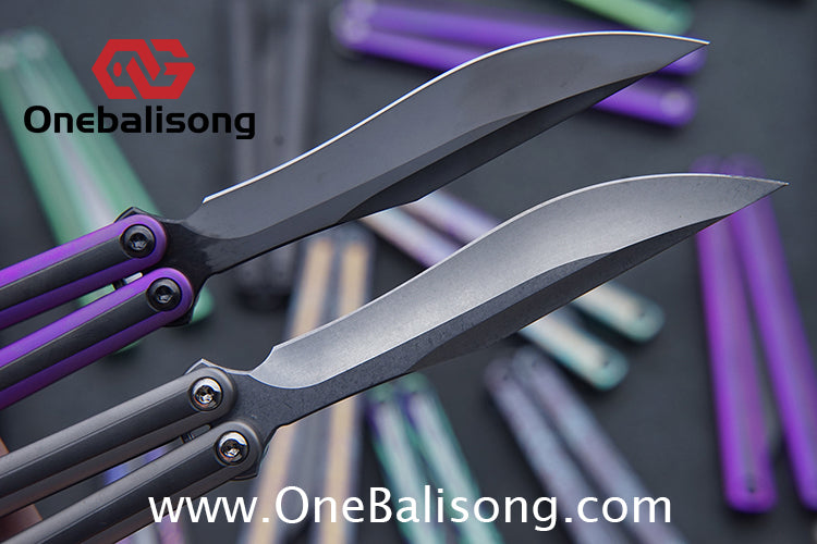 RAD Prelude Genuine Balisong Titanium-6AL-4V Handle CPM-S35VN Stainless Steel Live Blade Bushing