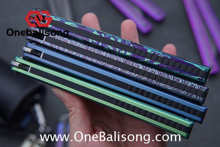 RAD Prelude Genuine Balisong Titanium-6AL-4V Handle CPM-S35VN Stainless Steel Live Blade Bushing