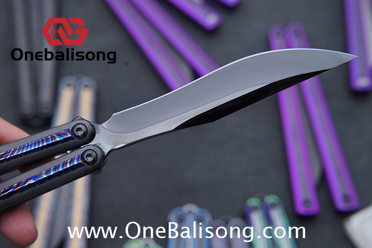 RAD Prelude Genuine Balisong Titanium-6AL-4V Handle CPM-S35VN Stainless Steel Live Blade Bushing