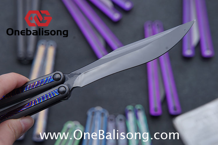 RAD Prelude Genuine Balisong Titanium-6AL-4V Handle CPM-S35VN Stainless Steel Live Blade Bushing