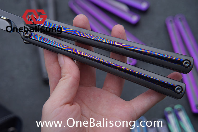 RAD Prelude Genuine Balisong Titanium-6AL-4V Handle CPM-S35VN Stainless Steel Live Blade Bushing