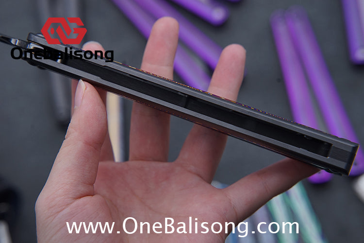 RAD Prelude Genuine Balisong Titanium-6AL-4V Handle CPM-S35VN Stainless Steel Live Blade Bushing