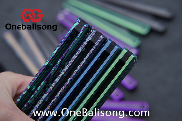RAD Prelude Genuine Balisong Titanium-6AL-4V Handle CPM-S35VN Stainless Steel Live Blade Bushing