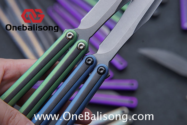 RAD Prelude Genuine Balisong Titanium-6AL-4V Handle CPM-S35VN Stainless Steel Live Blade Bushing