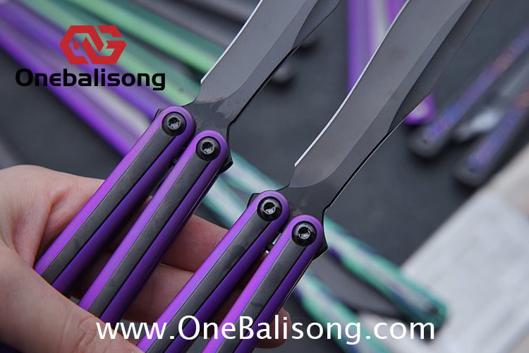 RAD Prelude Genuine Balisong Titanium-6AL-4V Handle CPM-S35VN Stainless Steel Live Blade Bushing