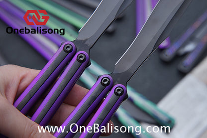 RAD Prelude Genuine Balisong Titanium-6AL-4V Handle CPM-S35VN Stainless Steel Live Blade Bushing